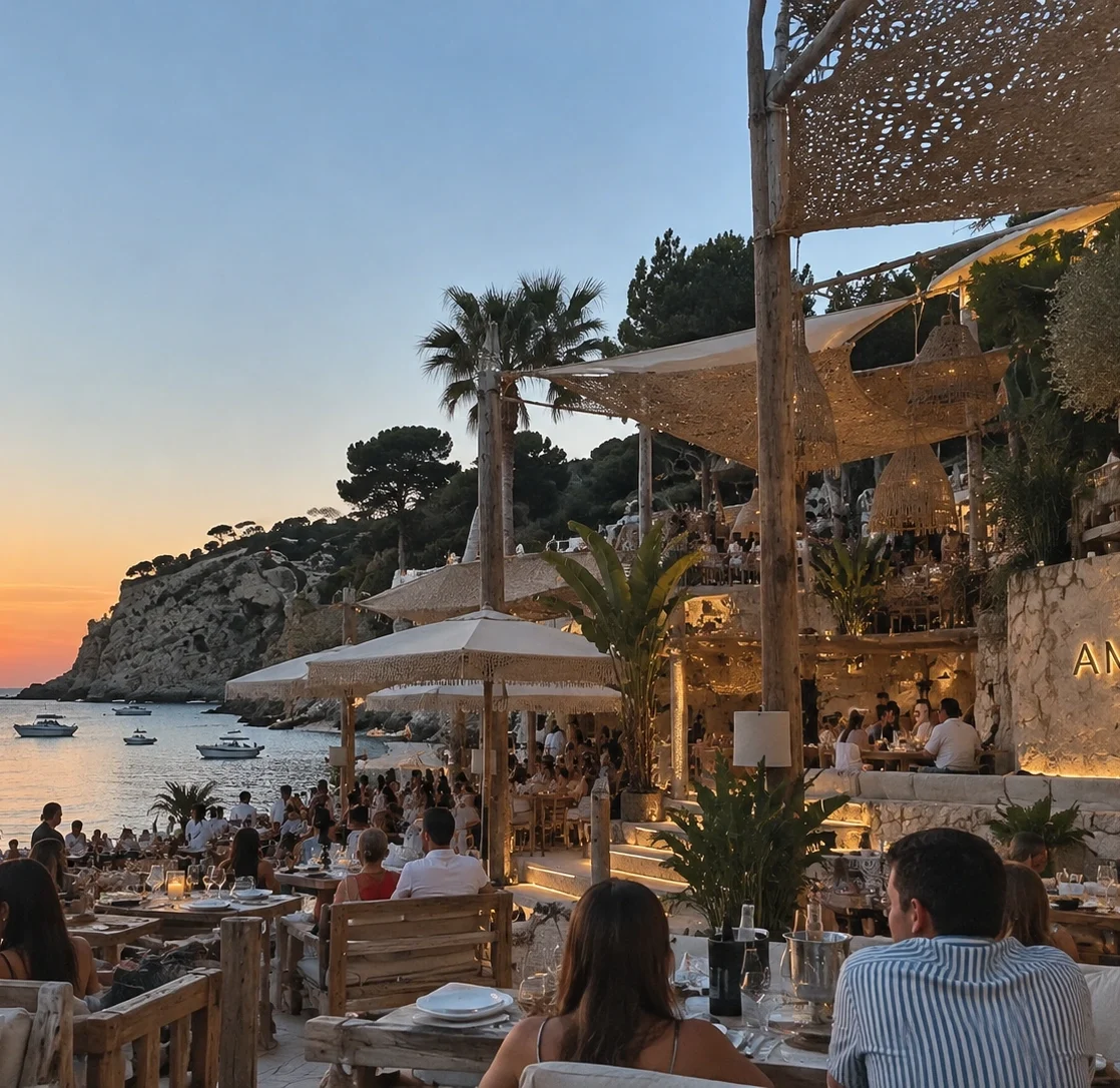 Beachclubs op Ibiza